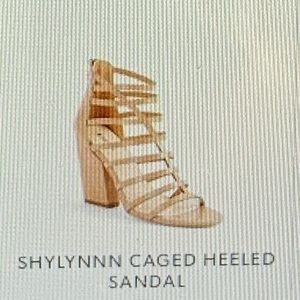 Caged heeled sandals from Just Fab